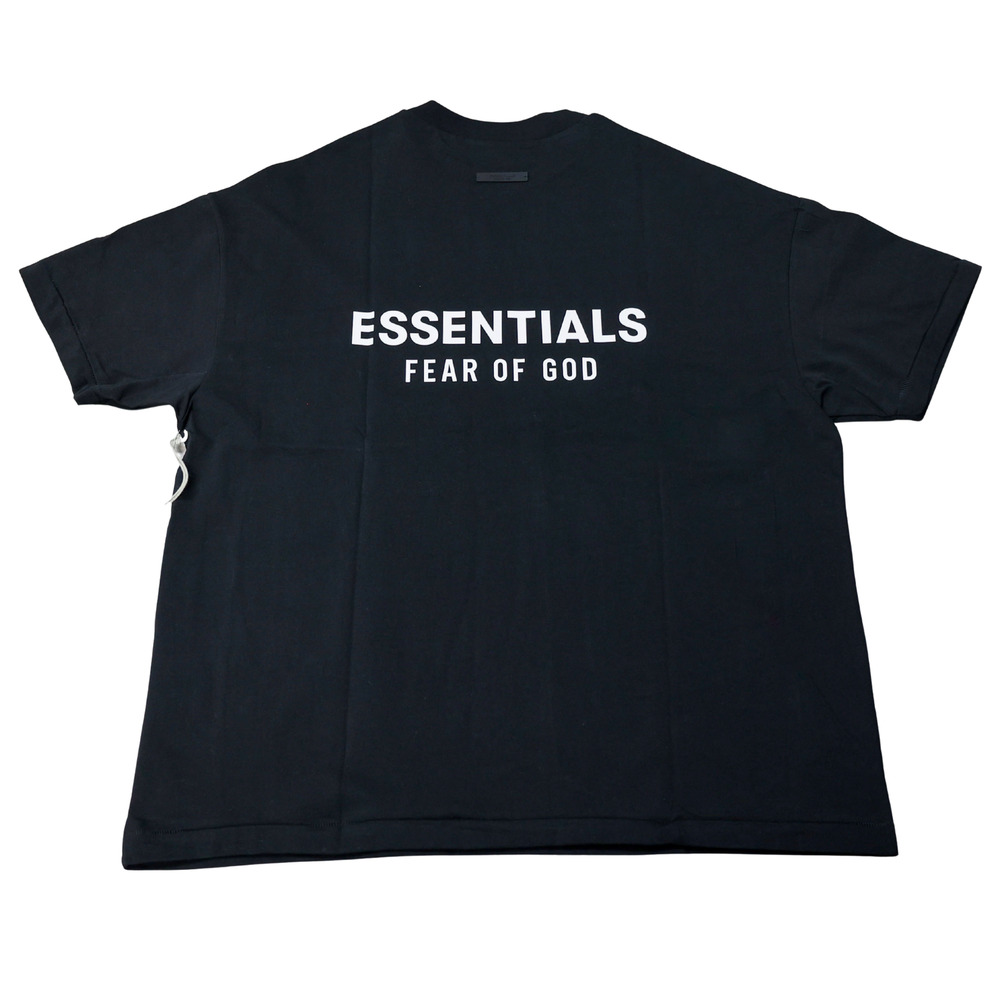 Fear of God Essentials Jersey Crewneck T-Shirt Black White XS
